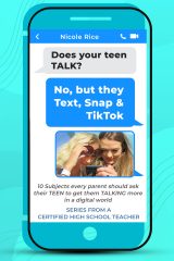 Does your teen TALK? No, but they Text, Snap, & TikTok (get your teen talking to you more)
